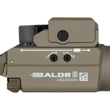 Olight Baldr S Rechargeable Weapon Light with Green Laser - 800 Lumens - Uses Built-In 380mAh Li-Poly Battery Pack - Black, Desert Tan, or Flat Dark Earth (FDE)