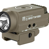 Olight Baldr S Rechargeable Weapon Light with Green Laser - 800 Lumens - Uses Built-In 380mAh Li-Poly Battery Pack - Black, Desert Tan, or Flat Dark Earth (FDE)