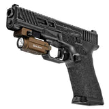 Olight Baldr S Rechargeable Weapon Light with Green Laser - 800 Lumens - Uses Built-In 380mAh Li-Poly Battery Pack - Black, Desert Tan, or Flat Dark Earth (FDE)