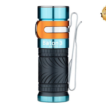 Olight Baton 3 Rechargeable LED Flashlight - 1200 Lumens - Luminus SST40 - Includes 1 x 16340 - Available in Black, Red, and Limited Edition Colors - Standard or Premium