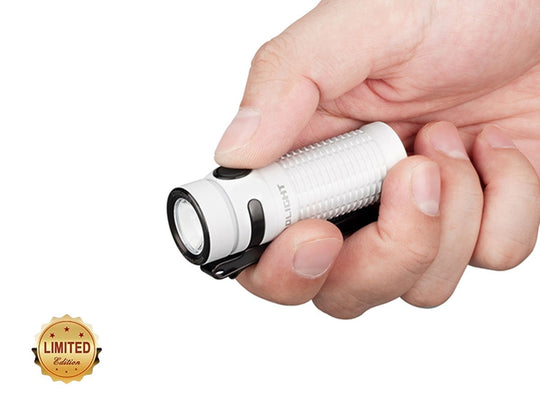 olight baton 3 - premium white - in hand