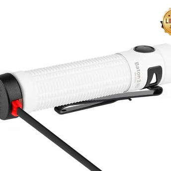 Olight Baton 3 Pro Rechargeable LED Flashlight - 1500 Lumens - Includes 1 x 18650 - Multiple Color and Limited Edition Options Available