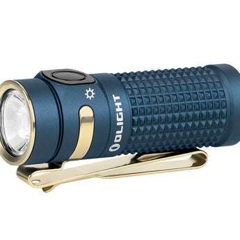 Olight Baton 4 Rechargeable LED Flashlight - 1300 Lumens - Includes 1 x 16340 and Optional Charging Case - Black or Other Colors