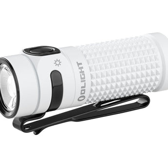 Olight Baton 4 Rechargeable LED Flashlight - 1300 Lumens - Includes 1 x 16340 and Optional Charging Case - Black or Other Colors
