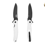 Olight Drever Oknife - 3.36 Inch Blade, Sheepsfoot, Straight Edge - G10 or Micarta Handle - Stonewashed Blade - Black, Blue, OD Green, White (Limited Edition), or Orange (Limited Edition)