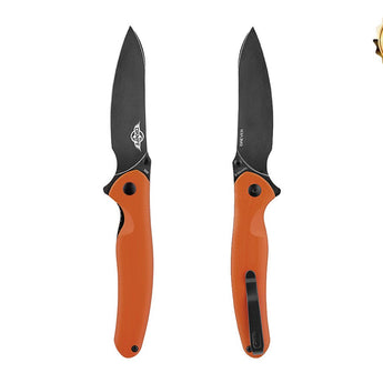 Olight Drever Oknife - 3.36 Inch Blade, Sheepsfoot, Straight Edge - G10 or Micarta Handle - Stonewashed Blade - Black, Blue, OD Green, White (Limited Edition), or Orange (Limited Edition)