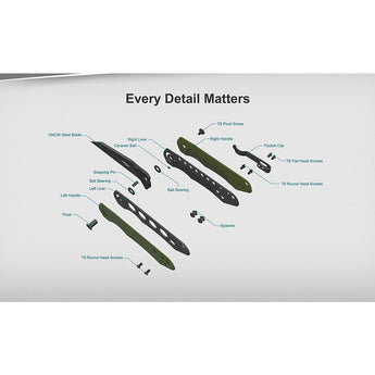 Olight Freeze Folding Knife - OD Green