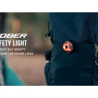 Olight Gober USB-C Rechargeable LED Safety Light - 4 Lumens - Includes Built-in 240mAh Li-ion Battery Pack - Black, LE Green, or LE Red