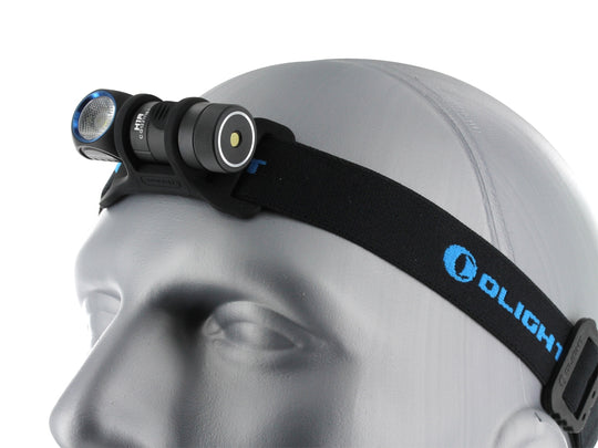 Olight H1R Rechargeable Right Angle Headlamp - CREE XM-L2 LED - Cool White - 600 Lumens - Includes 1 x 16340