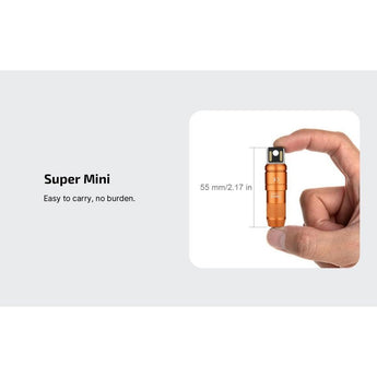 Olight iMini 2 Rechargeable LED Keylight - 50 Lumens - Uses Built-in 3.7V 80mAh Li-ion Battery Pack - Multiple Color Options