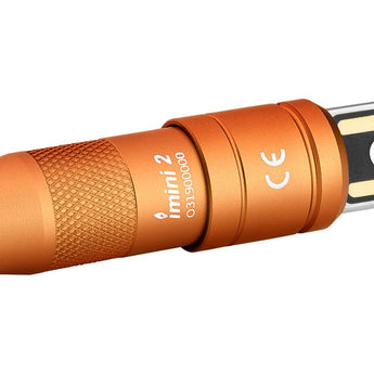 Olight iMini 2 Rechargeable LED Keylight - 50 Lumens - Uses Built-in 3.7V 80mAh Li-ion Battery Pack - Multiple Color Options