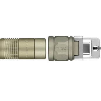 Olight iUltra USB-C Rechargeable Keychain Flashlight - 80 Lumens - Uses Built-in 80mAh Li-ion Battery Pack - Olive Green