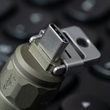 Olight iUltra USB-C Rechargeable Keychain Flashlight - 80 Lumens - Uses Built-in 80mAh Li-ion Battery Pack - Olive Green