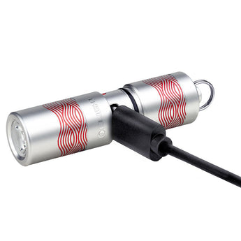 Olight I1R 2 Pro EOS Keychain Twist USB-C Rechargeable Flashlight - Chip Scale LED - 180 Lumens - Uses Built-In Battery Pack - Multiple Color Options