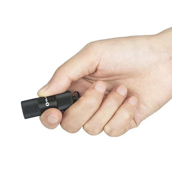 Olight I1R II EOS Keychain Twist Flashlight - Chip Scale LED - 150 Lumens - Uses Built-In Battery Pack - Black or Desert Tan