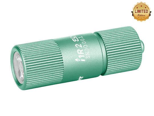 Olight I1R II EOS Keychain Twist Flashlight - Chip Scale LED - 150 Lumens - Uses Built-In Battery Pack - Mint Green