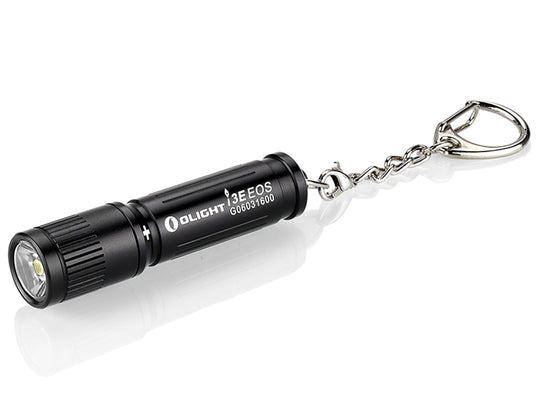 Olight I3E EOS Gift Box Edition Compact Flashlight - Philips LUXEON TX LED - 90 Lumens - Includes 1 x AAA - Black