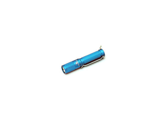 Olight i3S LED Flashlight with 80 Lumen Cree XP-G2 LED - Uses 1 x AAA - Blue Body