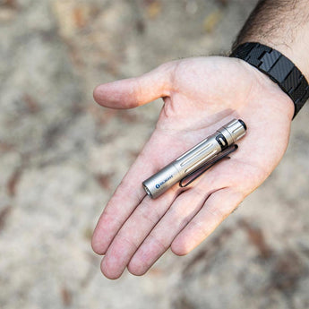 Olight I3T EOS Dual-Output Slim EDC Flashlight - Philips LUXEON TX CW LED - 180 Lumens - Includes 1 x AAA - Black and Additional Colors - Limited Edition Options Available