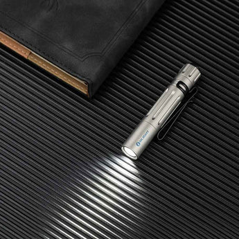 Olight I3T EOS Dual-Output Slim EDC Flashlight - Philips LUXEON TX CW LED - 180 Lumens - Includes 1 x AAA - Black and Additional Colors - Limited Edition Options Available