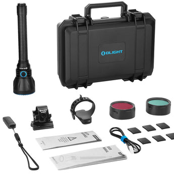 Olight Javelot Turbo 2 Rechargeable LED Flashlight - 1800 Lumens - Built-in 5000mAh Li-Ion Battery Pack - Black or OD Green - With or Without Kit