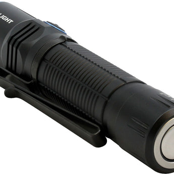Olight M2R Warrior Rechargeable Pocket-Friendly Tactical Flashlight - CREE XHP35 HD LED - Cool White - 1500 Lumens - Uses 1 x 18650 (Included) or 2 x CR123As