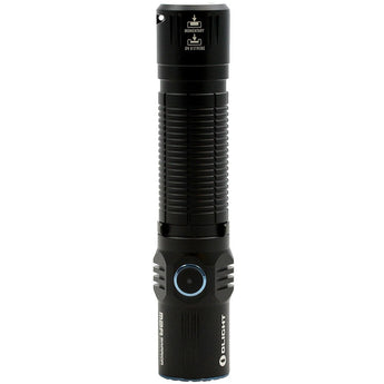 Olight M2R Warrior Rechargeable Pocket-Friendly Tactical Flashlight - CREE XHP35 HD LED - Cool White - 1500 Lumens - Uses 1 x 18650 (Included) or 2 x CR123As