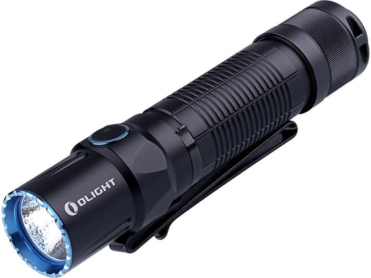Olight M2T Warrior Dual Switch Tactical Flashlight - CREE XHP35 HD LED - 1200 Lumens - Uses 2 x CR123A (Included) or 1 x 18650