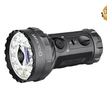 Olight Marauder 2 USB-C Rechargeable LED Searchlight- 14000 Lumens - OSRAM KW CULPM1.TG - Includes Built-In 10.8V 5,000mAh Li-ion Battery Pack - Black or Limited Edition Colors
