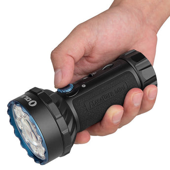 Olight Marauder Mini Rechargeable LED Flashlight - 7000 Lumens - Uses 24Wh 32650 Lithium Battery - Multiple Color Options