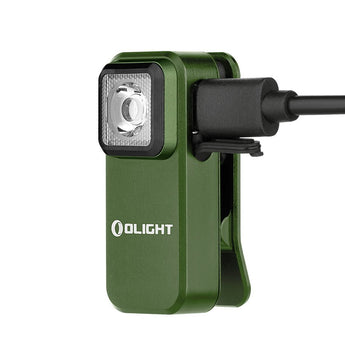Olight Oclip LED Cliplight - 300 Lumens - Uses Built-in 280mAh Li-ion Battery Pack - Black, OD Green, Orange, or Copper