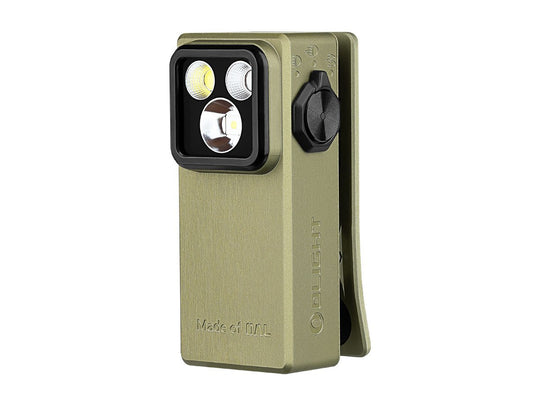 Olight Oclip Ultra LED Cliplight - 530 Lumens - Uses Built-in 580mAh Li-ion Battery Pack - Olive Green or Navy Blue