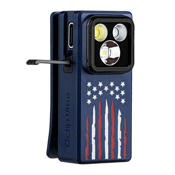Olight Oclip Ultra LED Cliplight - 530 Lumens - Uses Built-in 580mAh Li-ion Battery Pack - Olive Green or Navy Blue