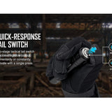 Olight Odin GL Mini Picatinny-Mount Tactical LED Flashlight - High Performance Neutral White LED - Green Laser - 1000 Lumens - Includes 1 x 18500