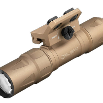 Olight Odin S Rechargeable LED Weapon Light - 1500 Lumens - M-LOK or Picatinny - Includes 1 x 3.6V 3500mAh 18650 - Matte Black or Desert Tan