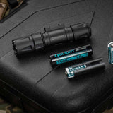 Olight Odin S Rechargeable LED Weapon Light - 1500 Lumens - M-LOK or Picatinny - Includes 1 x 3.6V 3500mAh 18650 - Matte Black or Desert Tan