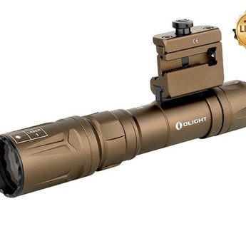 Olight Odin Turbo Rechargeable LEP Weapon Light - 330 Lumens - Includess 21700 Battery - Desert Tan