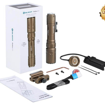 Olight Odin Turbo Rechargeable LEP Weapon Light - 330 Lumens - Includess 21700 Battery - Desert Tan