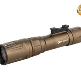 Olight Odin Turbo Rechargeable LEP Weapon Light - 330 Lumens - Includess 21700 Battery - Desert Tan