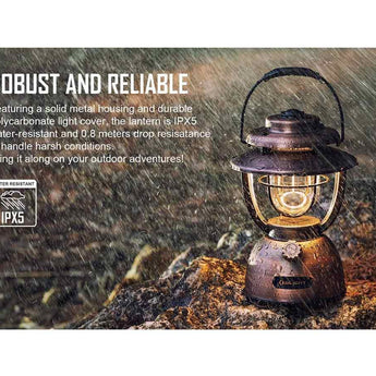 Olight Olantern Classic 2 Pro Dimmable Retro Lantern - 300 Lumens - Uses Built-in Li-ion Battery Pack - Clay Beige, Forest Green, Vintage Copper, Gunmetal Gray, or Pumpkin