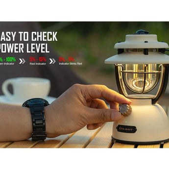 Olight Olantern Classic 2 Pro Dimmable Retro Lantern - 300 Lumens - Uses Built-in Li-ion Battery Pack - Clay Beige, Forest Green, Vintage Copper, Gunmetal Gray, or Pumpkin