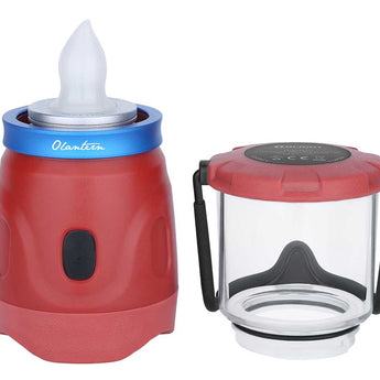 Olight Olantern Rechargeable LED Lantern - 360 Lumens - Uses Built-In 3.7V 1900mAh Li-Ion Battery Pack - Basalt Grey, Wine Red, or Moss Green