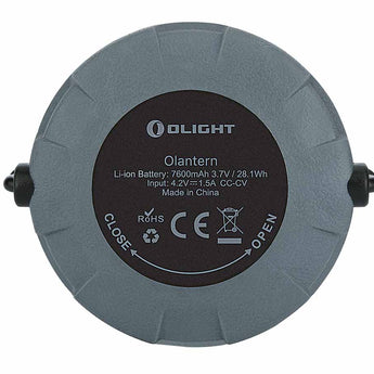 Olight Olantern Rechargeable LED Lantern - 360 Lumens - Uses Built-In 3.7V 1900mAh Li-Ion Battery Pack - Basalt Grey, Wine Red, or Moss Green