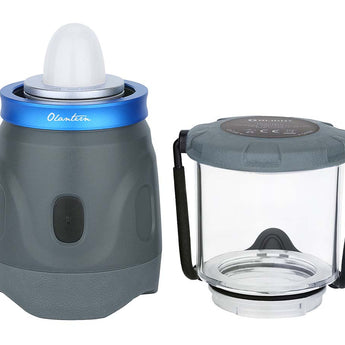 Olight Olantern Rechargeable LED Lantern - 360 Lumens - Uses Built-In 3.7V 1900mAh Li-Ion Battery Pack - Basalt Grey, Wine Red, or Moss Green