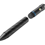 Olight Open 2 Rechargeable LED Flashlight and Pen - 120 Lumens - Includes Built-In 3.7V 110mAh Li-Poly Battery Pack - Black or Desert Tan (Limited Edition)