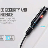 Olight Open 2 Rechargeable LED Flashlight and Pen - 120 Lumens - Includes Built-In 3.7V 110mAh Li-Poly Battery Pack - Black or Desert Tan (Limited Edition)