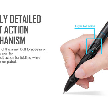 Olight Open 2 Rechargeable LED Flashlight and Pen - 120 Lumens - Includes Built-In 3.7V 110mAh Li-Poly Battery Pack - Black or Desert Tan (Limited Edition)