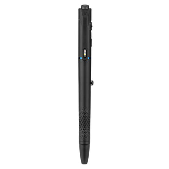 Olight O'Pen 3 LED Pen Light - Vertical View of Back Clip with Charging Port