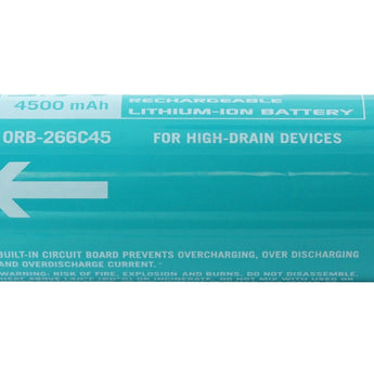 Olight ORB-266C45 26650 4500mAh 3.7V Protected Lithium Ion (Li-ion) Battery for R50 and R50 Pro