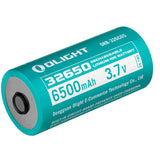 Olight 32650 6500mAh 3.7V Protected Lithium Ion (Li-ion) Button Top Battery for the Marauder Mini